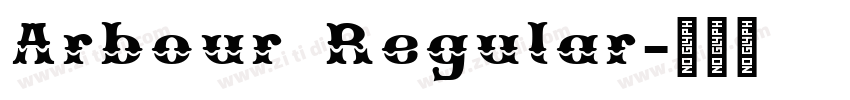 Arbour Regular字体转换